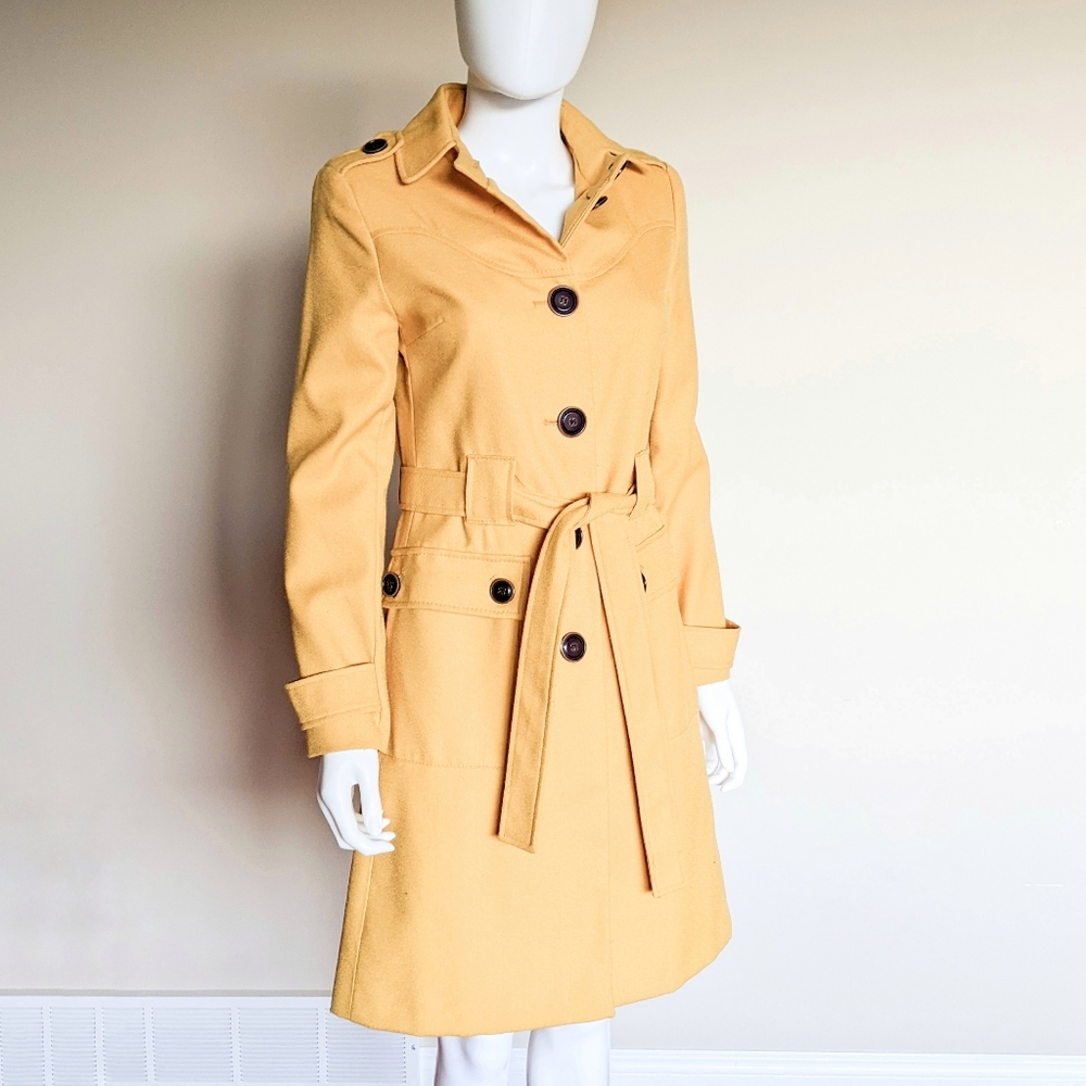 Mustard Yellow Trenchcoat Jacket